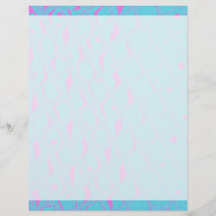 Geometrisk abstrakt i vattenblått shock rosa digit