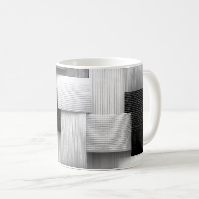 Geometrisk abstrakt kaffemugg (Framsida höger)