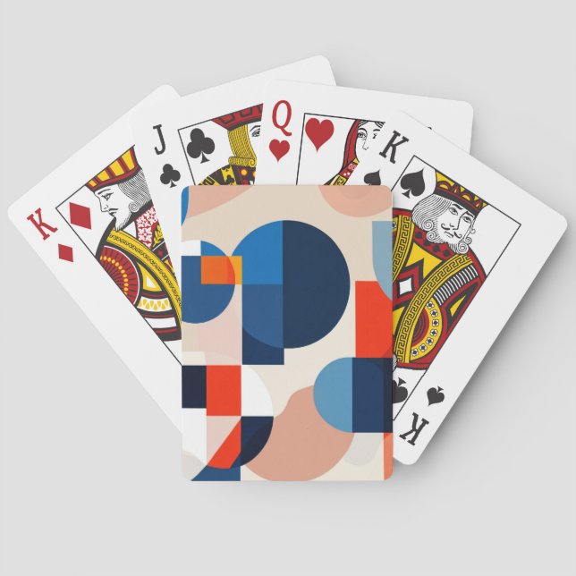 Geometrisk Abstrakt konst. Casinokort (Baksidan)