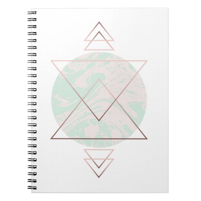 Geometrisk Abstrakt Konst Design Anteckningsbok (Framsidan)