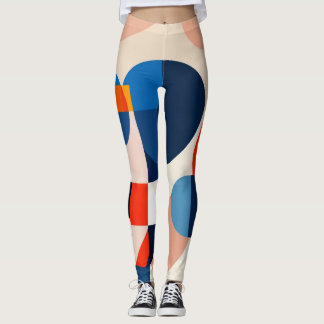Geometrisk Abstrakt konst. Leggings