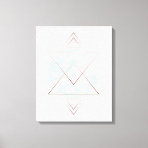 Geometrisk abstrakt konstdesign canvastryck