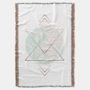 Geometrisk abstrakt konstdesign filt