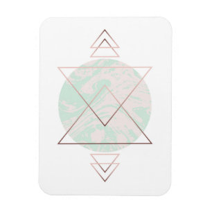Geometrisk abstrakt konstdesign magnet