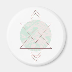 Geometrisk abstrakt konstdesign magnet