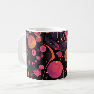 Geometrisk abstrakt konstverk. Stil: Icke-figurati Kaffemugg