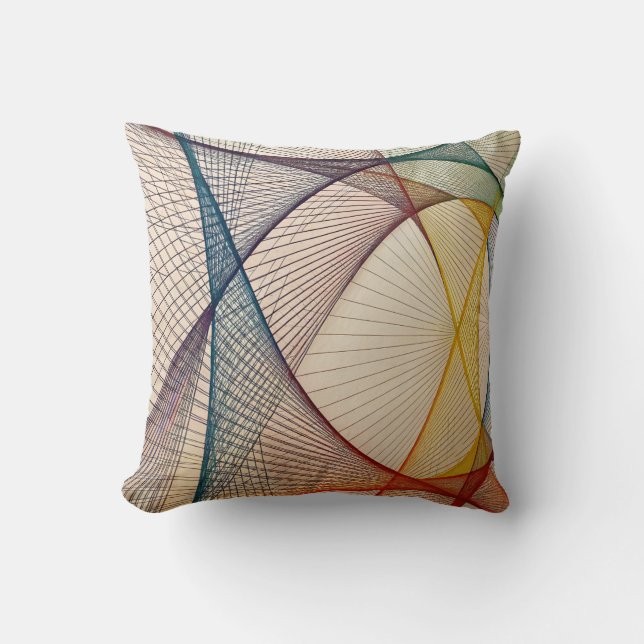 Geometrisk Abstrakt Kudd Kudde (Framsida)