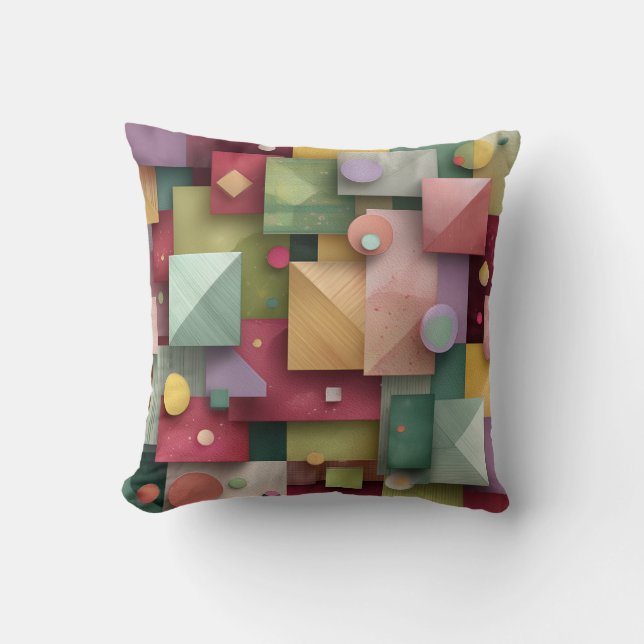 Geometrisk abstrakt kudde (Framsida)