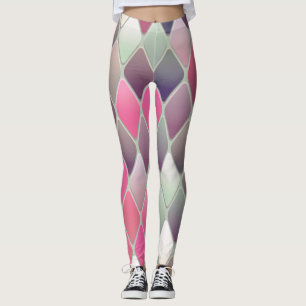 Geometrisk abstrakt leggings
