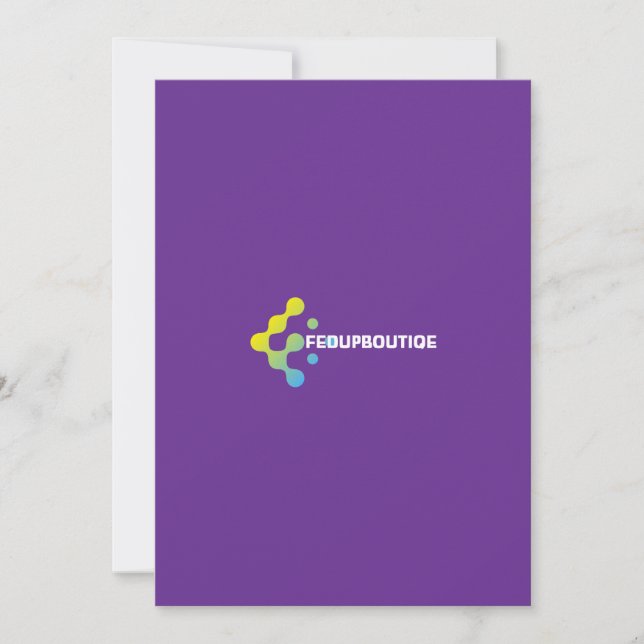 Geometrisk Abstrakt Logodesign | Modern Varumärkes Inbjudningar (Framsida)