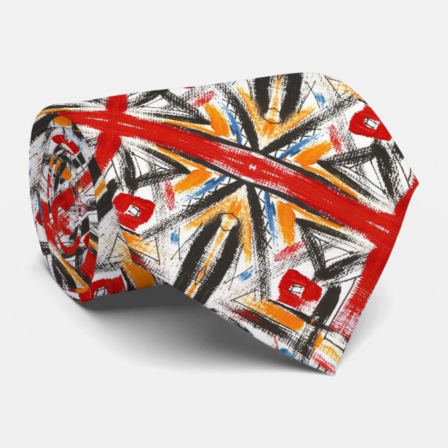 Geometrisk Abstrakt med modern loft-hand Slips (Rullad)