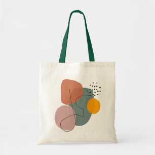 Geometrisk,abstrakt,minimal,modern,pastelliserad Tygkasse