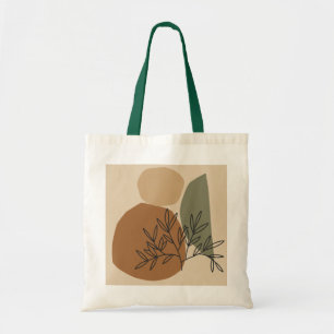 Geometrisk,abstrakt,minimal,modern,pastelliserad Tygkasse