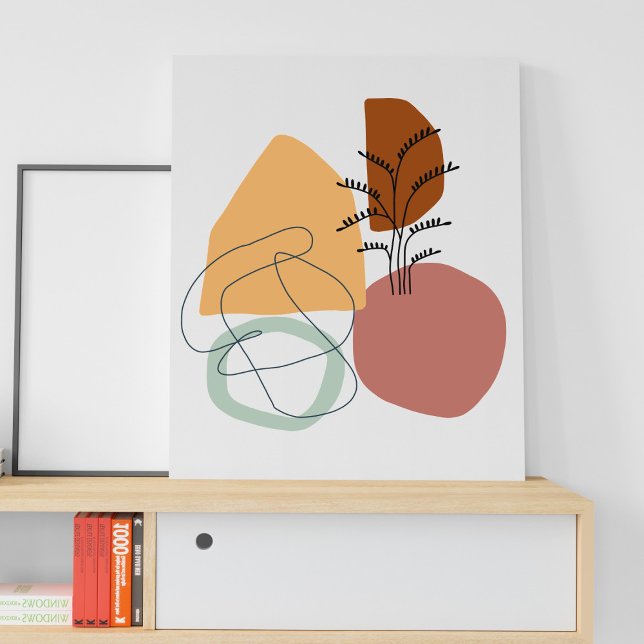Geometrisk abstrakt minimal poster modern pastellt (Skapare uppladdad)