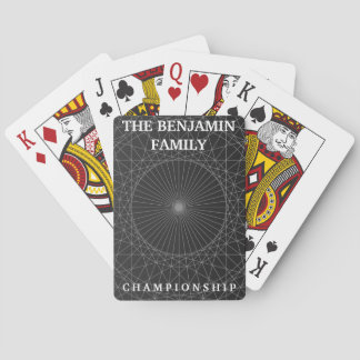 geometrisk abstrakt modern anpassade familjegåva casinokort