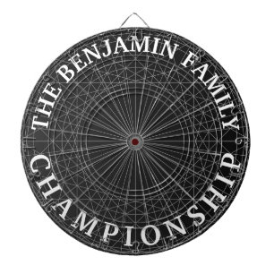 geometrisk abstrakt modern anpassade familjegåva darttavla