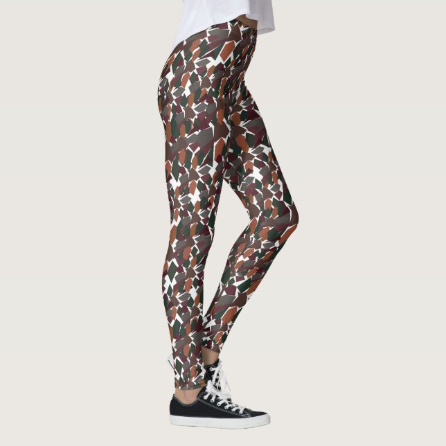Geometrisk Abstrakt Modern Leggings (Höger)