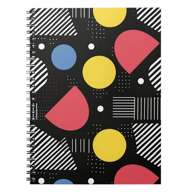 Geometrisk Abstrakt Mönster Anteckningsbok (Framsidan)
