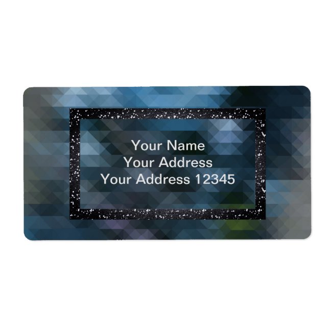 Geometrisk, abstrakt, mönster fraktsedel (Framsidan)