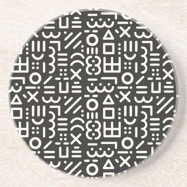 geometrisk abstrakt mönster underlägg (Framsidan)
