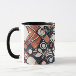 Geometrisk abstrakt mönsterdesign 3 mugg