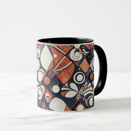 Geometrisk abstrakt mönsterdesign 3 mugg