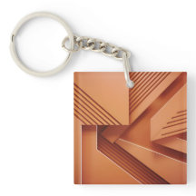 Geometrisk Abstrakt Orange Mönster