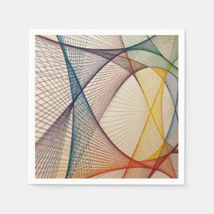 Geometrisk Abstrakt Pappersservett