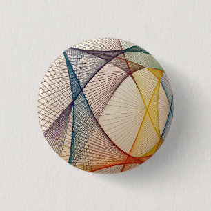 Geometrisk Abstrakt Pinbacksknapp Knapp