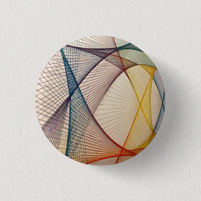 Geometrisk Abstrakt Pinbacksknapp Knapp (Framsida)