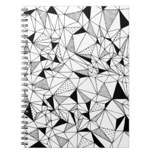 Geometrisk Abstrakt: Polygonal bakgrundsbild. Anteckningsbok
