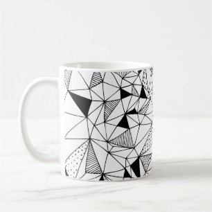 Geometrisk Abstrakt: Polygonal bakgrundsbild. Kaffemugg