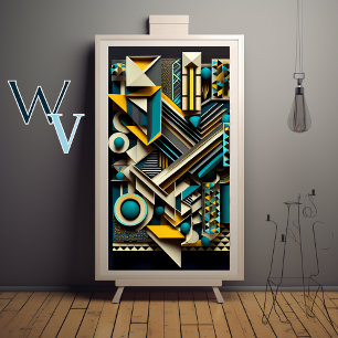 Geometrisk abstrakt poster