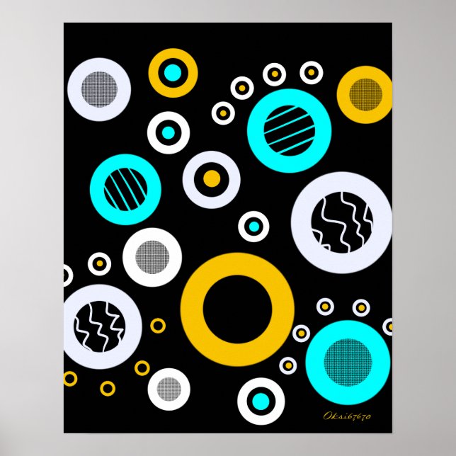 Geometrisk abstrakt poster (Framsidan)