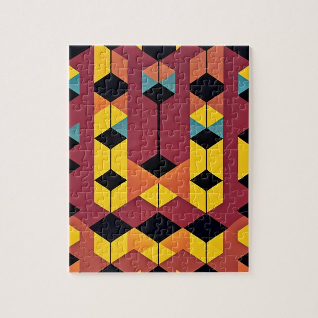 Geometrisk Abstrakt Pussel (Vertikal)