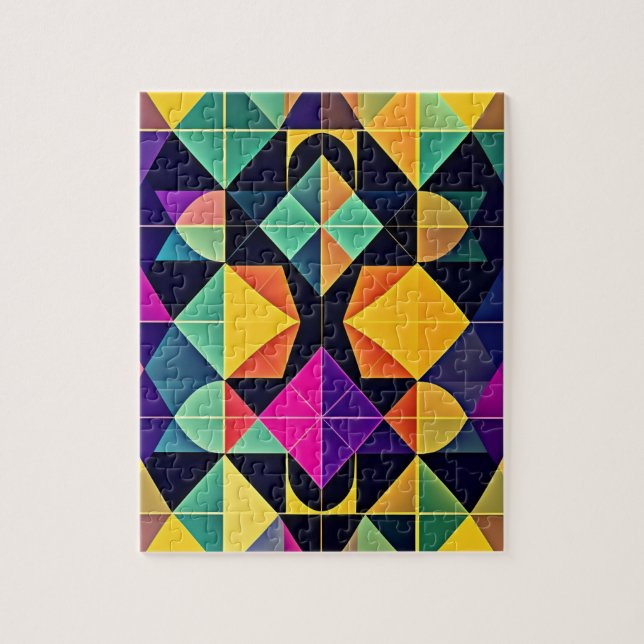 Geometrisk abstrakt pussel (Vertikal)