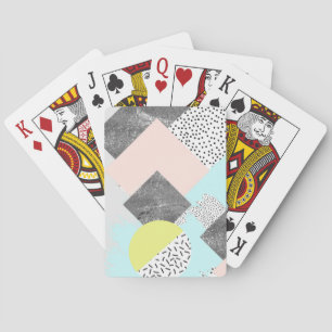 Geometrisk abstrakt Scandi design Casinokort