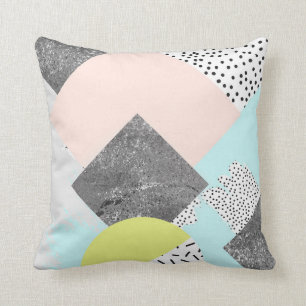 Geometrisk abstrakt Scandi design Kudde