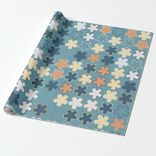 Geometrisk abstrakt sömlös mönster i färgad sha presentpapper