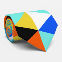 Geometrisk Abstrakt Triangle Mönster Neck Tie