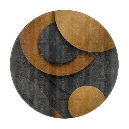 Geometrisk abstrakt utformning av lyxsvart och Gul