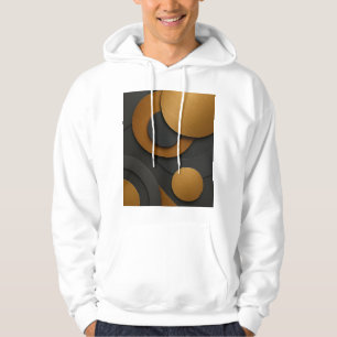 Geometrisk abstrakt utformning av lyxsvart och Gul Hoodie