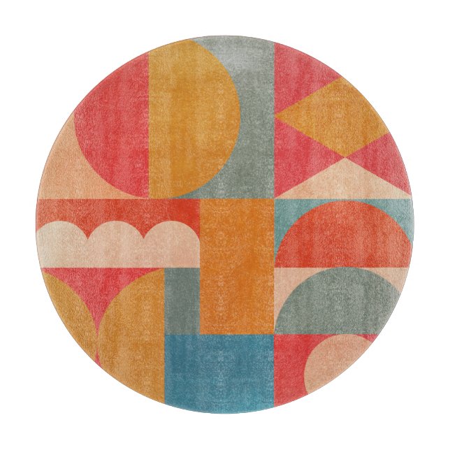 Geometrisk abstrakt: Vintage Papprare Struktur (Framsidan)