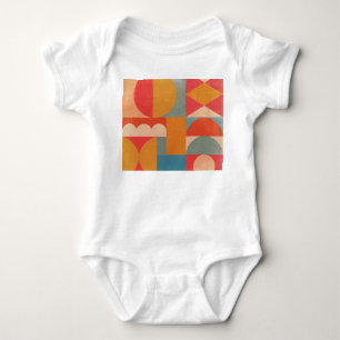 Geometrisk abstrakt: Vintage Papprare Struktur T Shirt