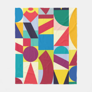Geometrisk Abstrakt: Vintage Sömlöst Mönster. Fleecefilt