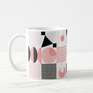 Geometrisk abstrakt: Vintagens former Kaffemugg