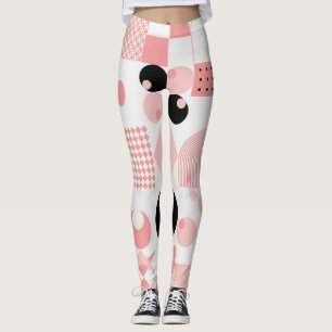 Geometrisk abstrakt: Vintagens former Leggings