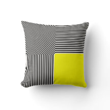 Geometrisk abstraktion, gult B/W rand2