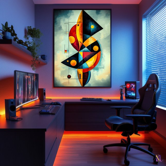 Geometrisk abstraktion - Kandinsky Inspired Poster (Skapare uppladdad)