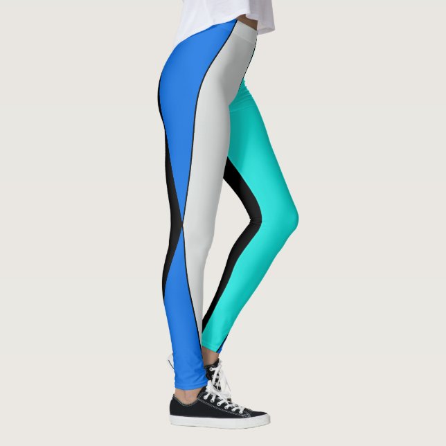 Geometrisk abstraktion leggings (Höger)